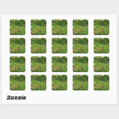 Vincent van Gogh - De tuin van Daubigny Vierkante Sticker (Vel)