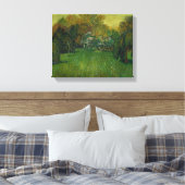Vincent van Gogh - De tuin van de dichter Canvas Afdruk (Insitu (Slaapkamer))