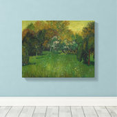 Vincent van Gogh - De tuin van de dichter Canvas Afdruk (Insitu (Houten vloer))