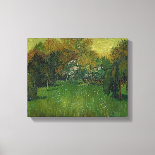 Vincent van Gogh - De tuin van de dichter Canvas Afdruk (Voorkant)