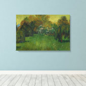 Vincent van Gogh - De tuin van de dichter Canvas Afdruk (Insitu (Houten vloer))