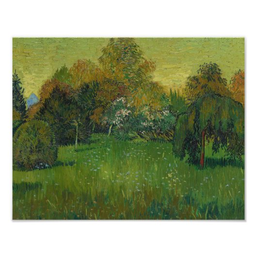 Vincent van Gogh - De tuin van de dichter Foto Afdruk (Voorkant)