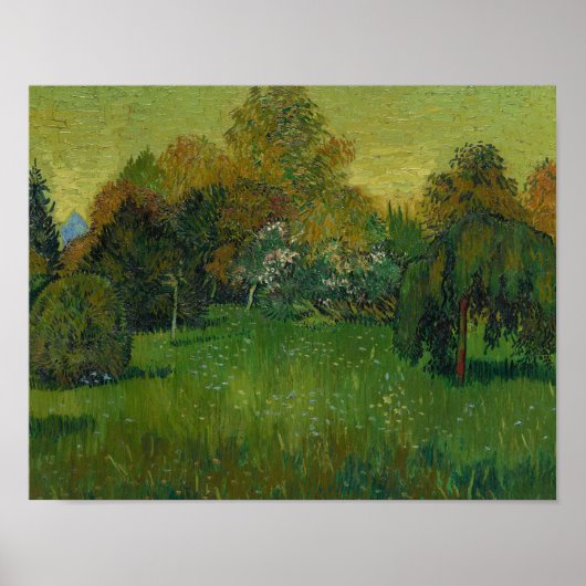 Vincent van Gogh - De tuin van de dichter Poster (Voorkant)