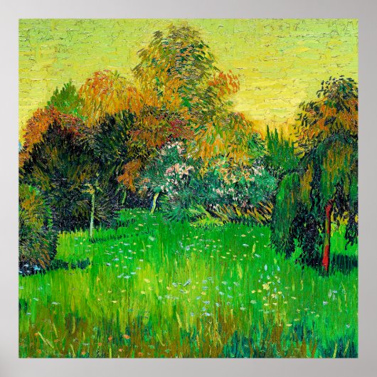 Vincent van Gogh, De tuin van de dichter, Poster (Voorkant)