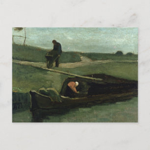 Vincent van Gogh De turfboat, 1883 Briefkaart