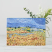 Vincent van Gogh - De velden / Vlakte bij Auvers Bedankkaart (Staand voorkant)