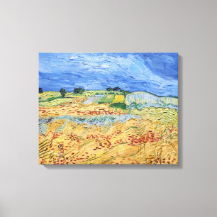 Vincent van Gogh - De velden / Vlakte bij Auvers Canvas Afdruk