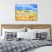 Vincent van Gogh - De velden / Vlakte bij Auvers Canvas Afdruk (Insitu (Slaapkamer))