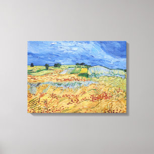 Vincent van Gogh - De velden / Vlakte bij Auvers Canvas Afdruk