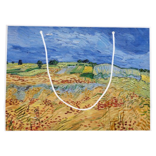 Vincent van Gogh - De velden / Vlakte bij Auvers Groot Cadeauzakje (Achterkant)