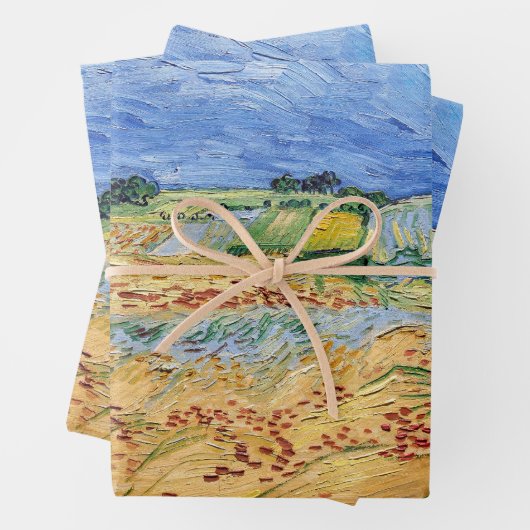 Vincent van Gogh - De velden / Vlakte bij Auvers Inpakpapier Vel (In situ)