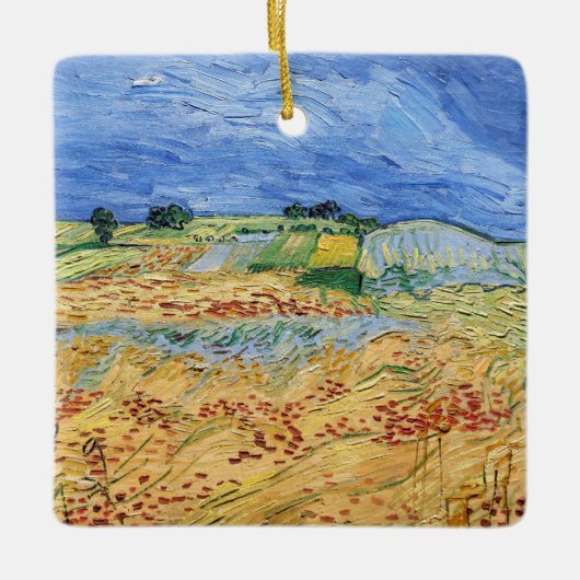 Vincent van Gogh - De velden / Vlakte bij Auvers Keramisch Ornament (Voorkant)