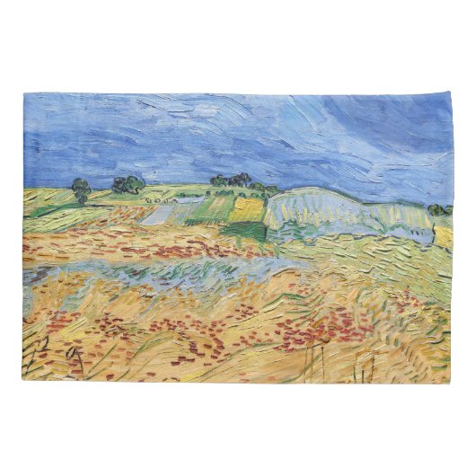 Vincent van Gogh - De velden / Vlakte bij Auvers Kussensloop (Achterkant)