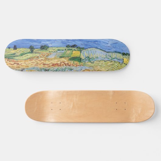 Vincent van Gogh - De velden / Vlakte bij Auvers Persoonlijk Skateboard (Horizontaal)