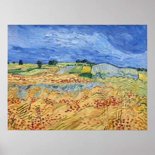 Vincent van Gogh - De velden / Vlakte bij Auvers Poster (Voorkant)