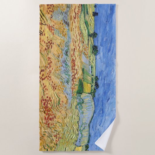 Vincent van Gogh - De velden / Vlakte bij Auvers Strandlaken (Voorkant)