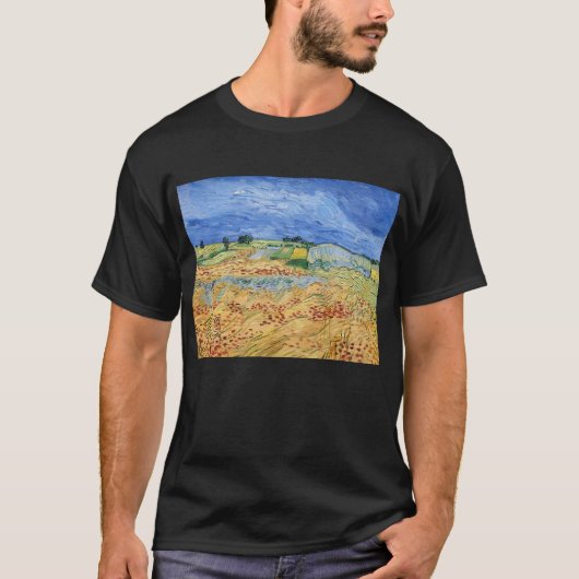 Vincent van Gogh - De velden / Vlakte bij Auvers T-shirt (Voorkant)