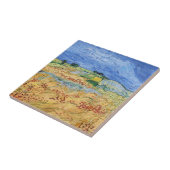 Vincent van Gogh - De velden / Vlakte bij Auvers Tegeltje (Zijkant)
