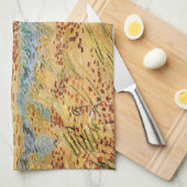 Vincent van Gogh - De velden / Vlakte bij Auvers Theedoek (Quarter Fold)