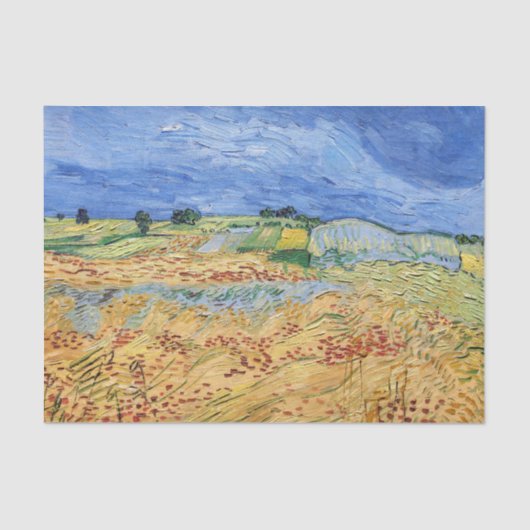Vincent van Gogh - De velden / Vlakte bij Auvers Tissuepapier (Voorkant)