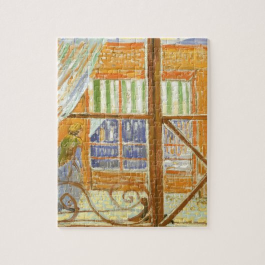 Vincent van Gogh - De venster van een slagerij Legpuzzel (Verticaal)