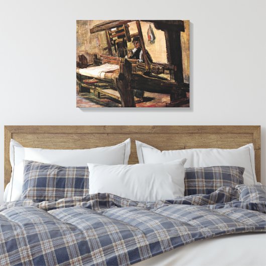 Vincent Van Gogh - de Weaver - Fine Art Canvas Afdruk (Insitu (Slaapkamer))