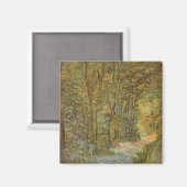 Vincent van Gogh - De weg in het Bos Magneet (Voorkant / Achterkant)