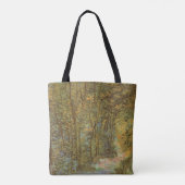 Vincent van Gogh - De weg in het Bos Tote Bag (Achterkant)
