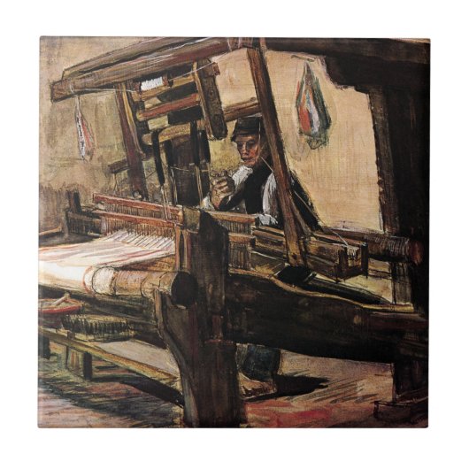 Vincent Van Gogh – De Wever - Kunst Tegeltje (Voorkant)