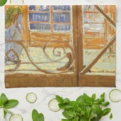 Vincent van Gogh - De winkelruit van een slager Theedoek (Gevouwen)