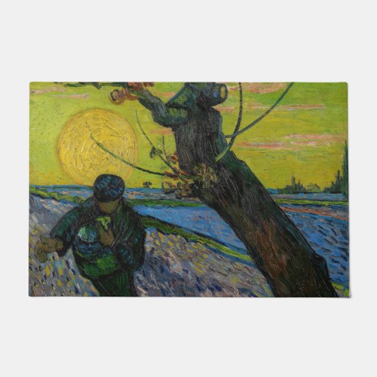Vincent van Gogh - De Zaaiende Man Deurmat (Voorkant)