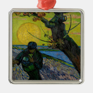 Vincent van Gogh - De Zaaiende Man Metalen Ornament