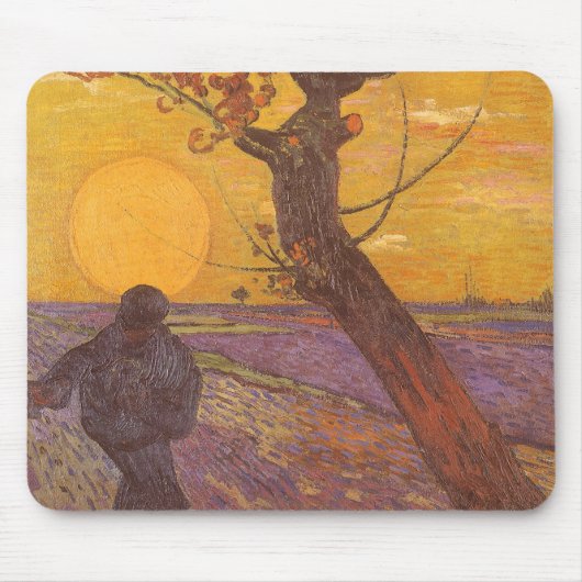Vincent van Gogh - De Zaaiende Man Muismat (Voorkant)