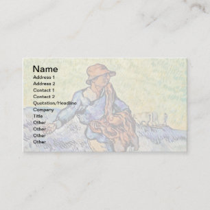 Vincent Van Gogh - De Zaaiende Man - Schilderij va Visitekaartje
