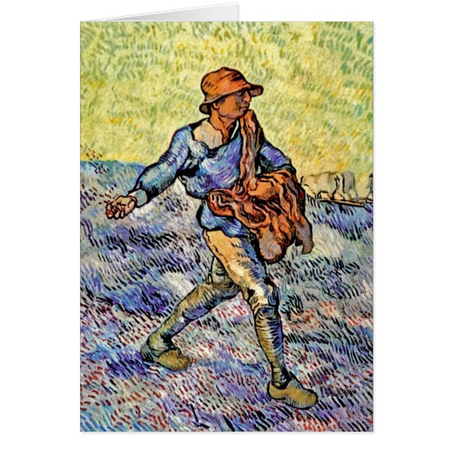 Vincent Van Gogh - De Zaaiende Man - Schilderkunst (Voorkant)