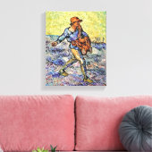 Vincent Van Gogh - De Zaaiende Man - Schilderkunst Canvas Afdruk (Insitu (Woonkamer))