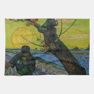 Vincent van Gogh - De Zaaiende Man Theedoek