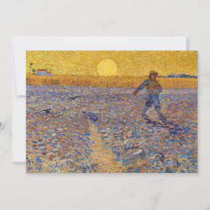 Vincent van Gogh - De Zaaier bij Ondergaande Zon Bedankkaart