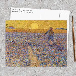 Vincent van Gogh - De Zaaier bij Ondergaande Zon Briefkaart