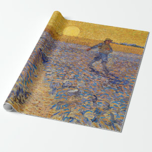 Vincent van Gogh - De Zaaier bij Ondergaande Zon Cadeaupapier