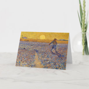 Vincent van Gogh - De Zaaier bij Ondergaande Zon Kaart