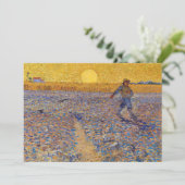 Vincent van Gogh - De Zaaier bij Ondergaande Zon Kaart (Staand voorkant)