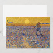 Vincent van Gogh - De Zaaier bij Ondergaande Zon Kaart (Voorkant / Achterkant)