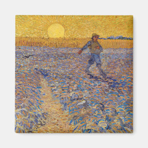 Vincent van Gogh - De Zaaier bij Ondergaande Zon Magneet