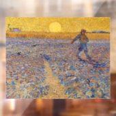 Vincent van Gogh - De zaaier bij ondergaande zon Raamsticker (Vel 2)
