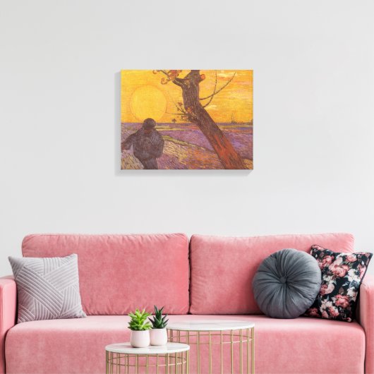 Vincent van Gogh - De Zaaier Canvas Afdruk (Insitu (Woonkamer))