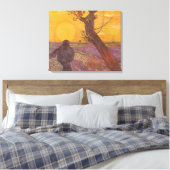 Vincent van Gogh - De Zaaier Canvas Afdruk (Insitu (Slaapkamer))