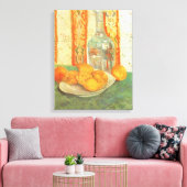 Vincent van Gogh - Decanter en citroenen op een Bo Canvas Afdruk (Insitu (Woonkamer))
