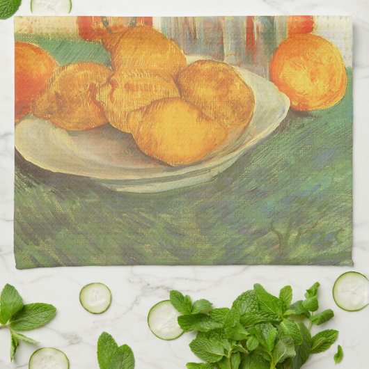 Vincent van Gogh - Decanter en citroenen op een Bo Theedoek (Gevouwen)