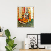 Vincent van Gogh, Decanter en Citroenen Poster (Thuiskantoor)